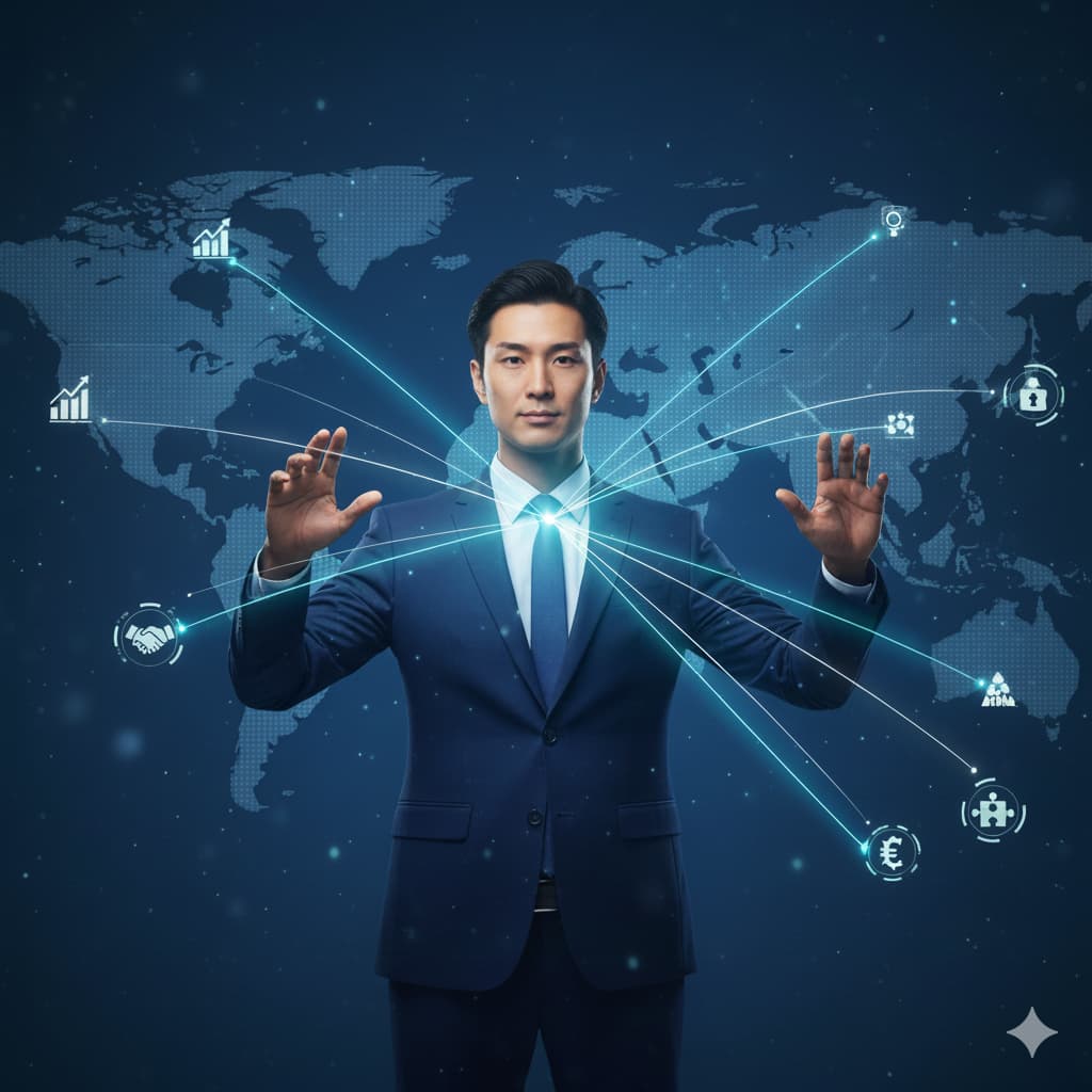 Lecturer speaking to an international audience
