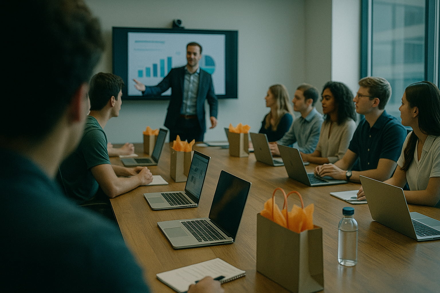 Group of people in a training workshop